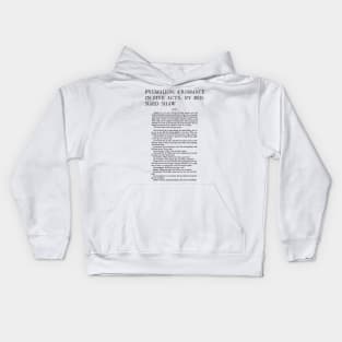 First Edition : George Bernard Shaw Pygmalion Kids Hoodie